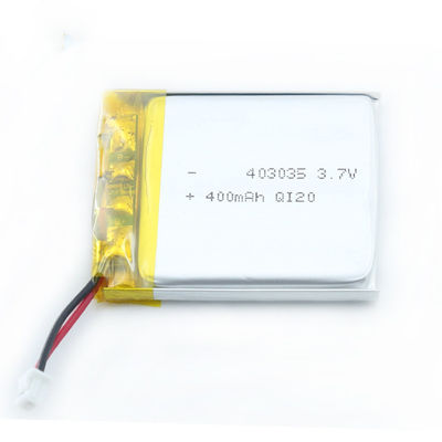 Πολυμερής μπαταρία 0.1A-5A 403035 λίθιου ασφάλειας επίπεδη μπαταρία Lipo υψηλής ικανότητας
