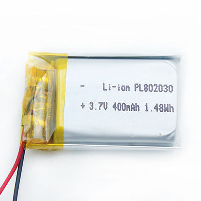 802030 KC επαναφορτιζόμενη μπαταρία πολυμερών μπαταριών 3.7V 400mAh Lipo λι CE