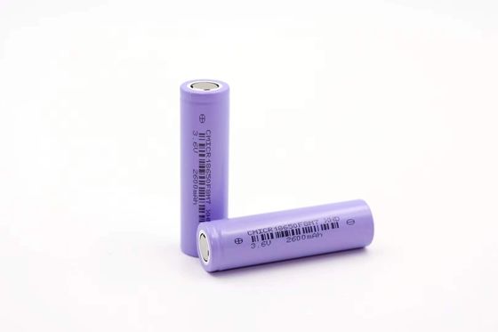 Θερμόμετρο 4.2V 18650 δειγμένες 8c άκρες Litio Batterie κυττάρων 2600mah 5c Lipo